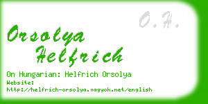 orsolya helfrich business card